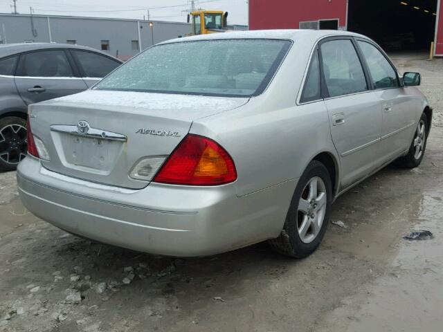 4T1BF28B31U118283 - 2001 TOYOTA AVALON XL SILVER photo 4