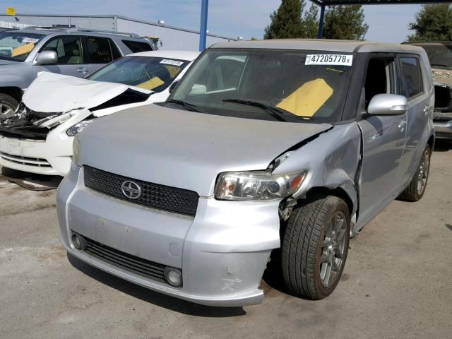 JTLKE50E681047935 - 2008 TOYOTA SCION XB ვერცხლისფერი ფოტო 2