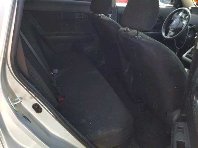 JTLKE50E681047935 - 2008 TOYOTA SCION XB ვერცხლისფერი ფოტო 6