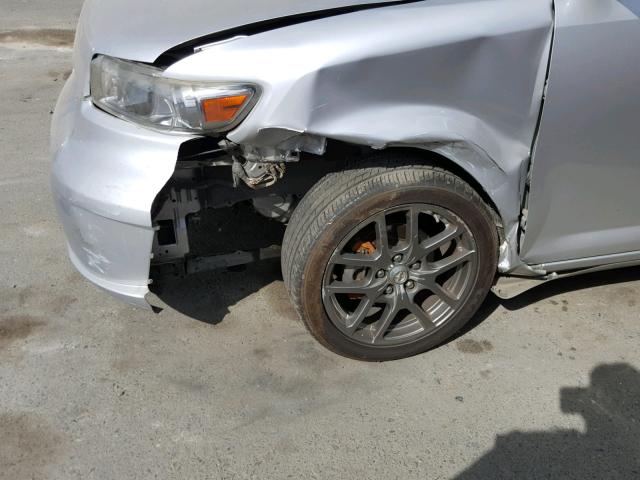 JTLKE50E681047935 - 2008 TOYOTA SCION XB ვერცხლისფერი ფოტო 9