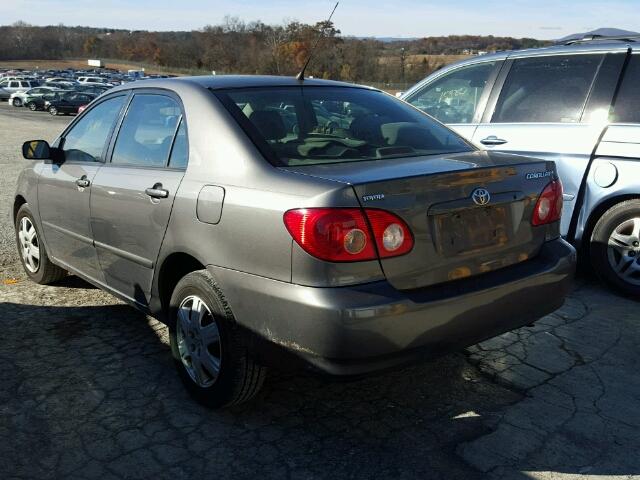 2T1BR32EX7C715876 - 2007 TOYOTA COROLLA CE GRAY photo 3