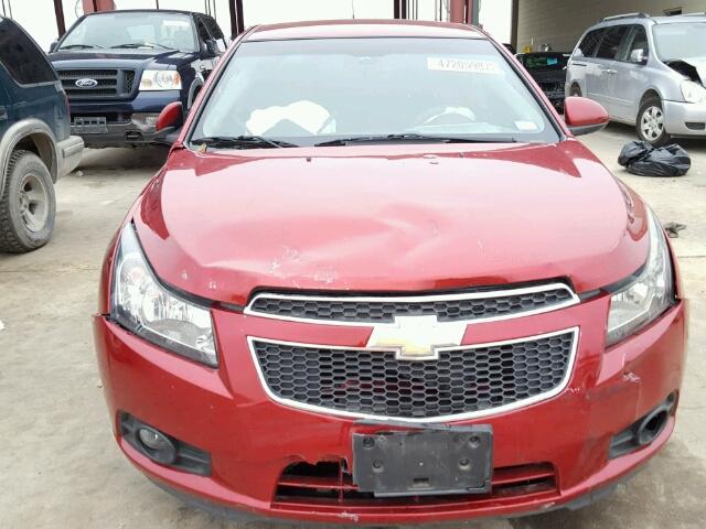 1G1PG5SB8E7178560 - 2014 CHEVROLET CRUZE LTZ RED photo 9