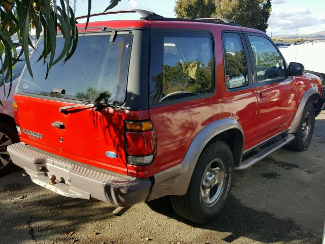 1FMDU24E5VUB51872 - 1997 FORD EXPLORER RED photo 4