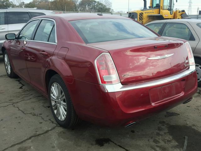 2C3CCARG9DH573690 - 2013 CHRYSLER 300 RED photo 3