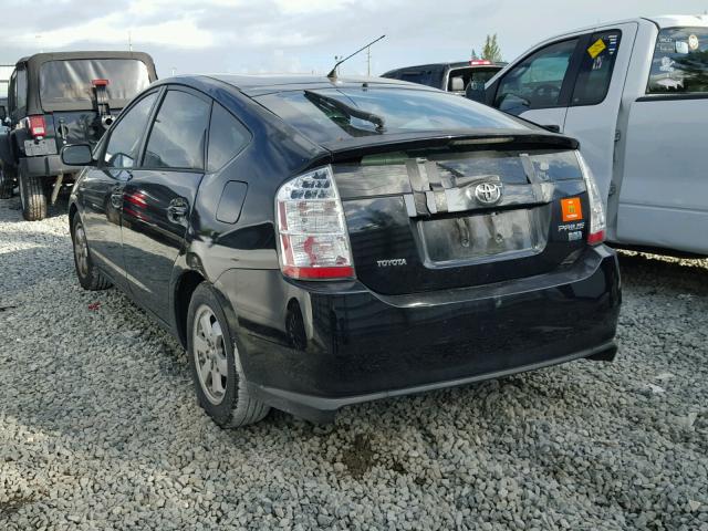 JTDKB20U067511628 - 2006 TOYOTA PRIUS BLACK photo 3