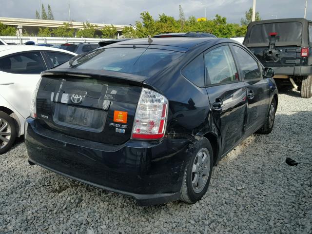 JTDKB20U067511628 - 2006 TOYOTA PRIUS BLACK photo 4