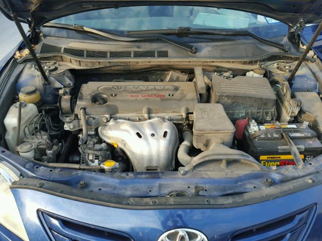 4T1BE46K29U373486 - 2009 TOYOTA CAMRY BASE BLUE photo 7