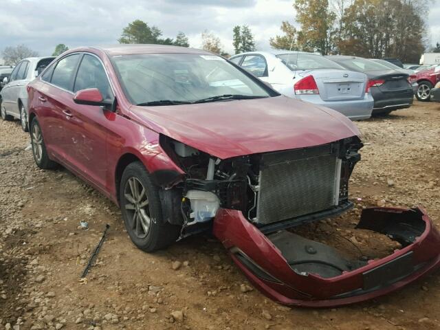 5NPE24AF2FH132554 - 2015 HYUNDAI SONATA SE RED photo 1