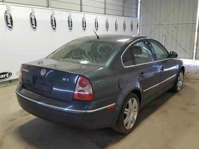 WVWAD63B85E051622 - 2005 VOLKSWAGEN PASSAT GLS BLUE photo 4