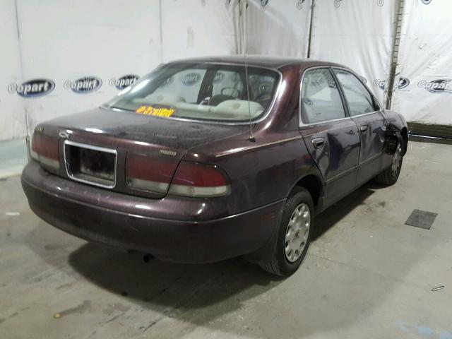 1YVGE22C7V5630296 - 1997 MAZDA 626 DX BURGUNDY photo 4