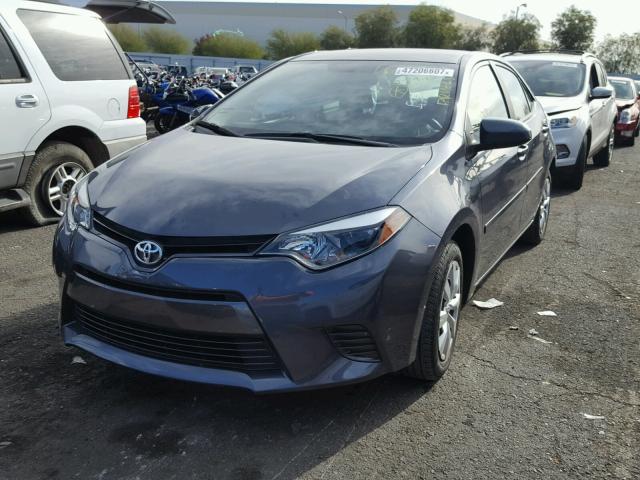 5YFBURHE0FP214549 - 2015 TOYOTA COROLLA L BLUE photo 2