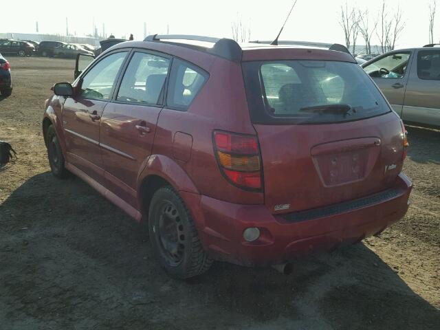 5Y2SL65897Z443092 - 2007 PONTIAC VIBE RED photo 3