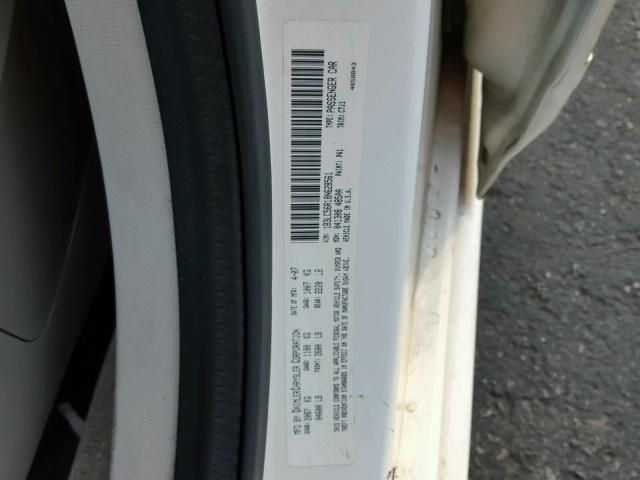 1B3LC56R18N628561 - 2008 DODGE AVENGER SX WHITE photo 10