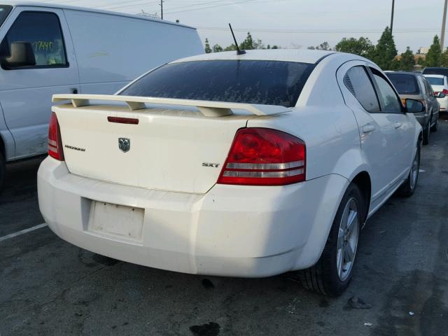 1B3LC56R18N628561 - 2008 DODGE AVENGER SX WHITE photo 4