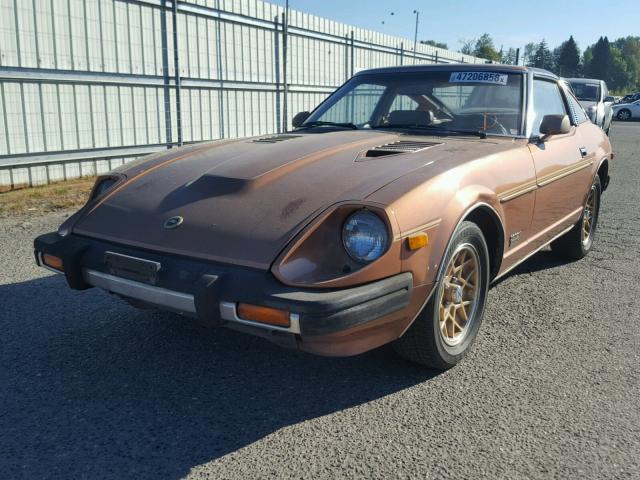 JN1CZ04S8BX605671 - 1981 DATSUN 280ZX BROWN photo 2