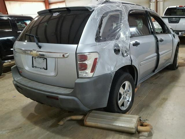 2CNDL13F156100925 - 2005 CHEVROLET EQUINOX LS SILVER photo 4