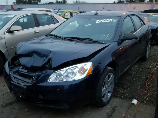 1G2ZG57B884167688 - 2008 PONTIAC G6 BASE BLUE photo 2