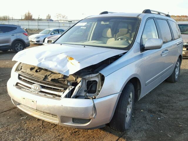 KNDMB233276165987 - 2007 KIA SEDONA EX SILVER photo 2