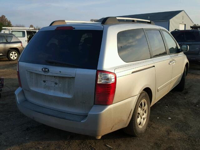 KNDMB233276165987 - 2007 KIA SEDONA EX SILVER photo 4