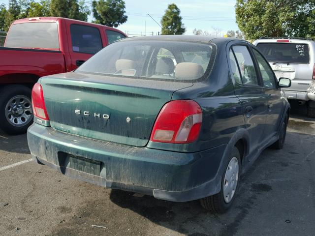 JTDBT1231Y0024798 - 2000 TOYOTA ECHO GREEN photo 4