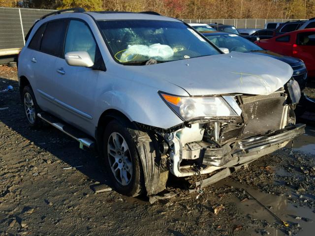 2HNYD28458H504989 - 2008 ACURA MDX TECHNO SILVER photo 1