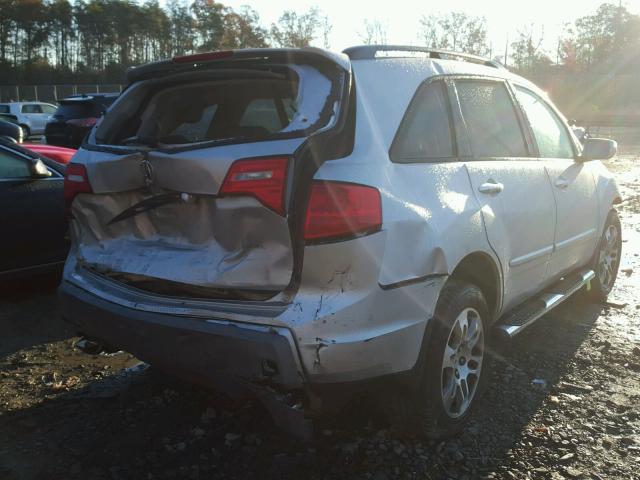 2HNYD28458H504989 - 2008 ACURA MDX TECHNO SILVER photo 4