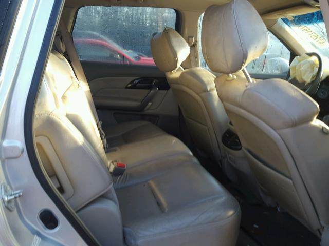 2HNYD28458H504989 - 2008 ACURA MDX TECHNO SILVER photo 6