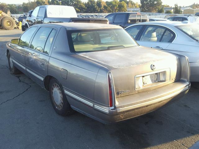 1G6KD54Y6WU747407 - 1998 CADILLAC DEVILLE GRAY photo 3