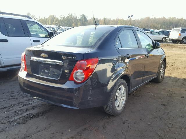 1G1JC5SH1D4211663 - 2013 CHEVROLET SONIC LT BLACK photo 4