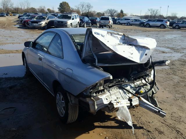 1HGEM21155L065480 - 2005 HONDA CIVIC DX V GRAY photo 3