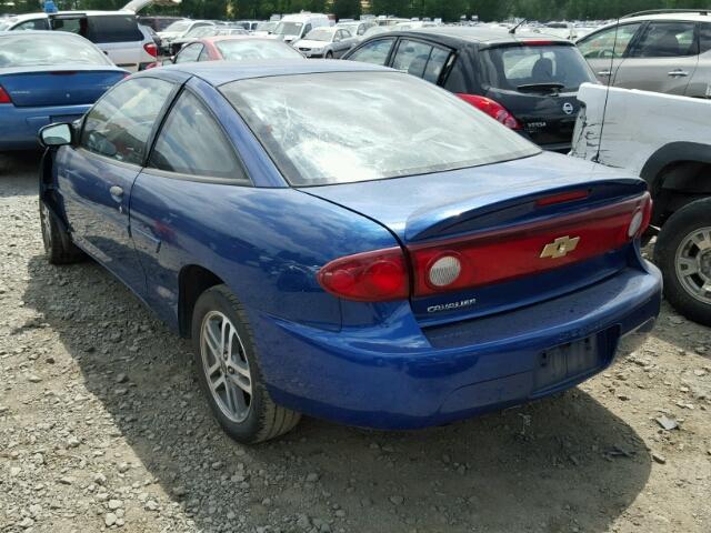 1G1JC12F447236384 - 2004 CHEVROLET CAVALIER BLUE photo 3