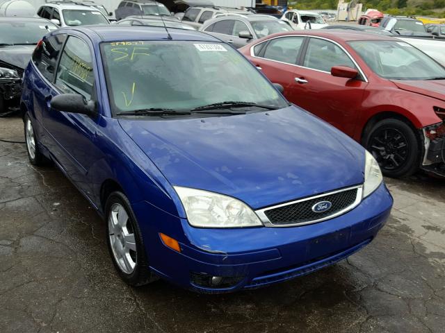 3FAFP31N95R115811 - 2005 FORD FOCUS ZX3 BLUE photo 1