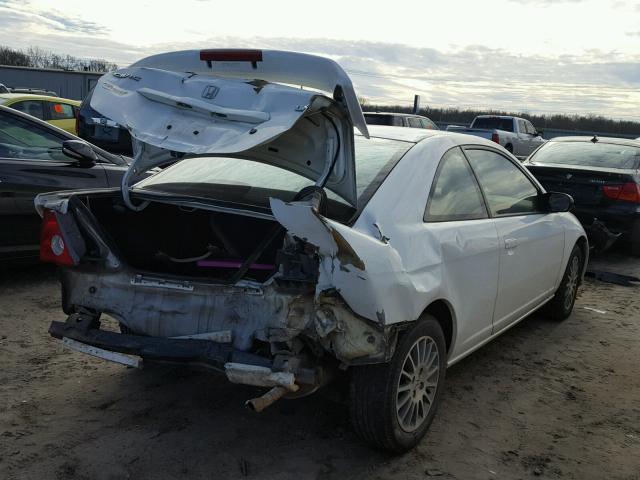 1HGEM22535L077225 - 2005 HONDA CIVIC LX WHITE photo 4