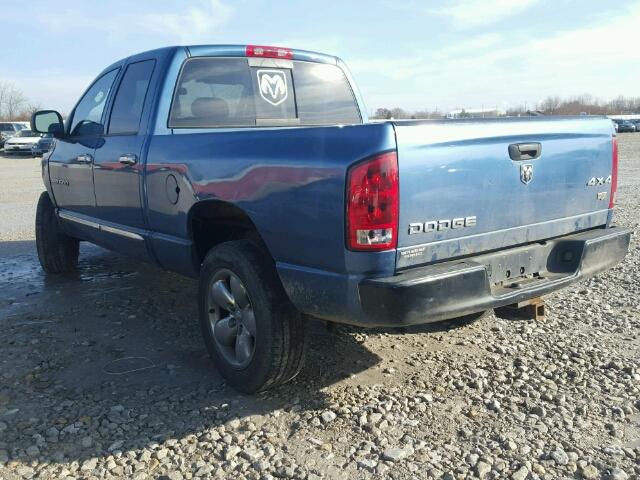 1D7HU18D24S630090 - 2004 DODGE RAM 1500 S BLUE photo 3