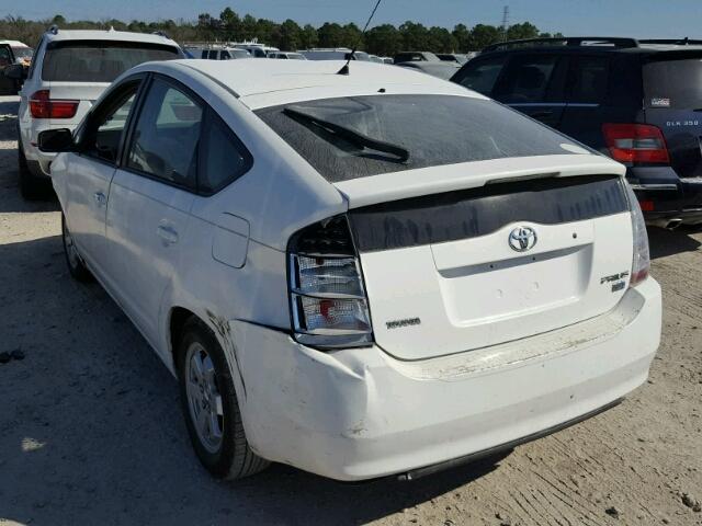 JTDKB22U940027976 - 2004 TOYOTA PRIUS WHITE photo 3