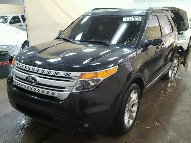 1FM5K8D84DGC69237 - 2013 FORD EXPLORER X BLACK photo 2