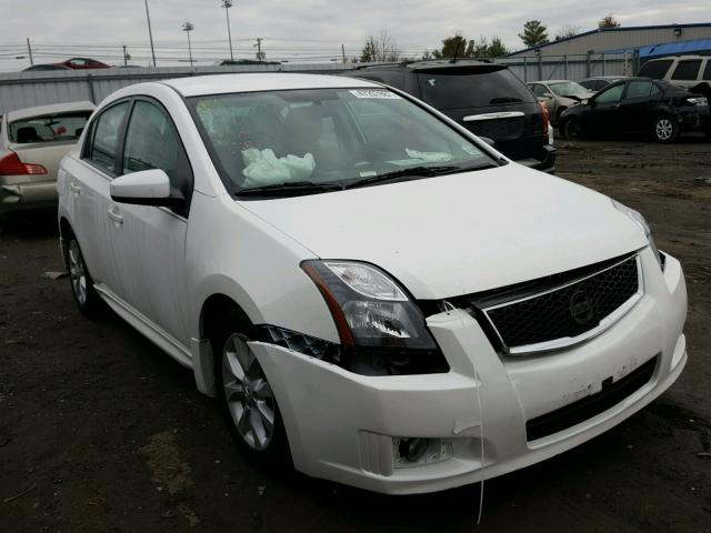 3N1AB6AP9CL649884 - 2012 NISSAN SENTRA 2.0 WHITE photo 1