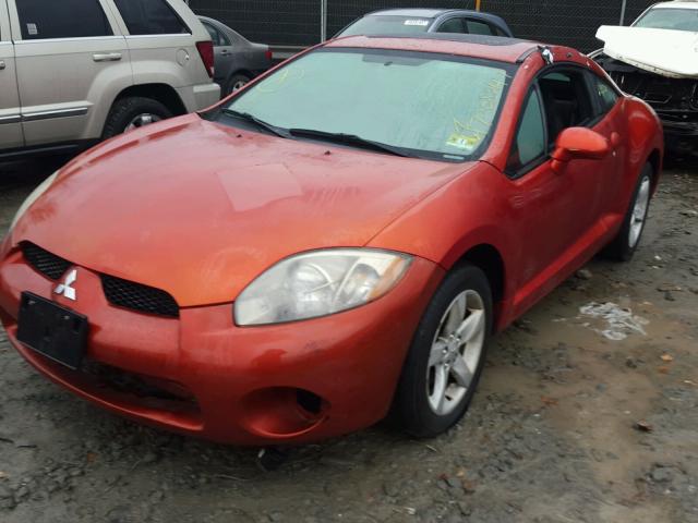 4A3AK24F17E043328 - 2007 MITSUBISHI ECLIPSE GS ORANGE photo 2