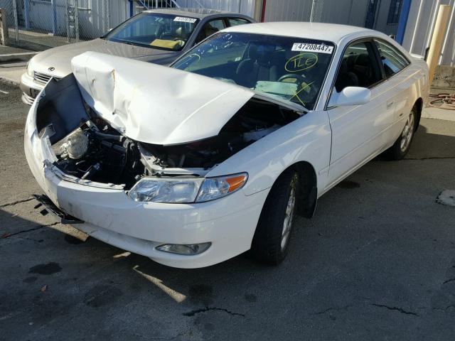 2T1CF22P43C604565 - 2003 TOYOTA CAMRY SOLA WHITE photo 2