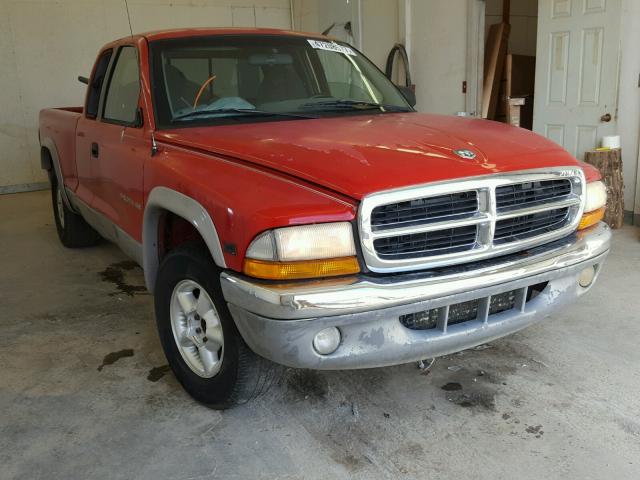 1B7GL22X6WS500737 - 1998 DODGE DAKOTA RED photo 1