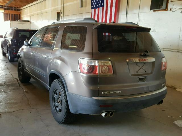 1GKLVKEDXAJ243207 - 2010 GMC ACADIA SL CHARCOAL photo 3