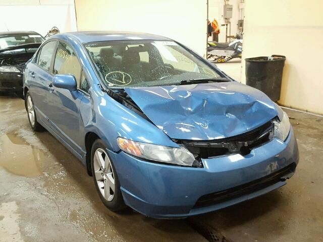 1HGFA16856L129645 - 2006 HONDA CIVIC EX BLUE photo 1