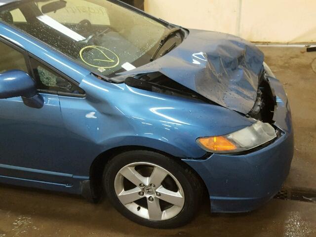 1HGFA16856L129645 - 2006 HONDA CIVIC EX Көк фото 9