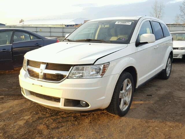 3D4GG57V39T588942 - 2009 DODGE JOURNEY SX WHITE photo 2