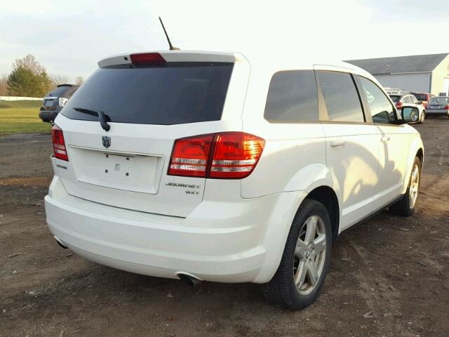 3D4GG57V39T588942 - 2009 DODGE JOURNEY SX WHITE photo 4