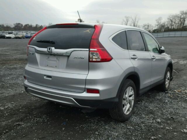 2HKRM4H55FH698068 - 2015 HONDA CR-V EX SILVER photo 4