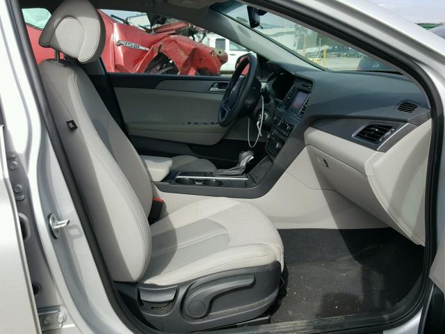 5NPE24AF9GH357832 - 2016 HYUNDAI SONATA SE SILVER photo 5