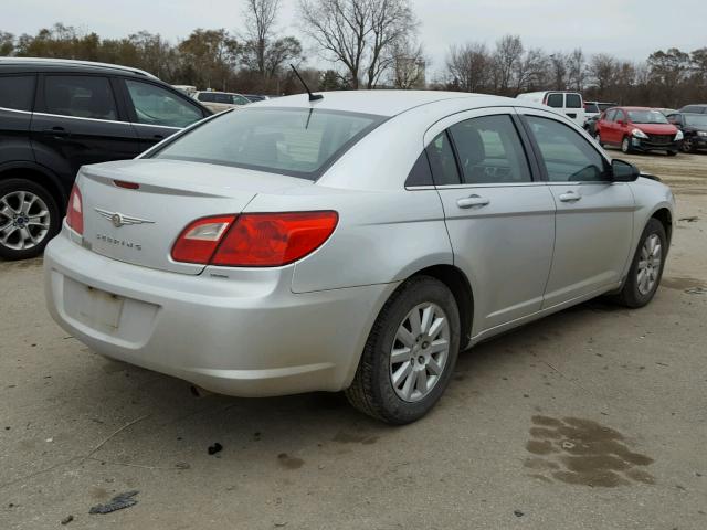 1C3CC4FB8AN198078 - 2010 CHRYSLER SEBRING TO SILVER photo 4