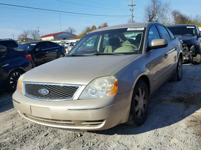 1FAFP23185G200957 - 2005 FORD FIVE HUNDR BEIGE photo 2