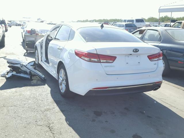 5XXGU4L38GG118354 - 2016 KIA OPTIMA EX WHITE photo 3